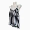 Blusa tirantes para mujer, Casual, Rayada Blanco y Negro
